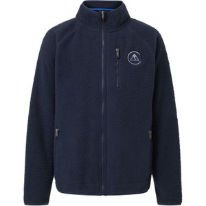 CASH-MERE.CH Fleece jas  navy / wit