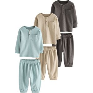 Next Nachtkledij  lichtblauw / taupe / donkergrijs