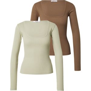 ABOUT YOU Shirt 'Liane'  bruin / mintgroen
