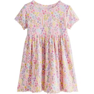 Next Jurk  lichtblauw / geel / lavendel / rosa