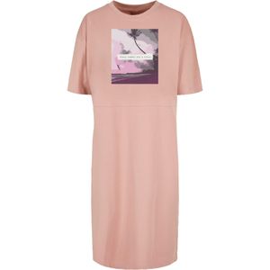 Merchcode Jurk 'Summer-  Every summer has a story'  bessen / perzik / rosa / lichtroze