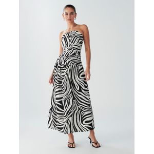 BWLDR Jurk 'Riley'  zwart / wit