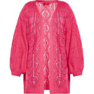 swirly Gebreid vest  pink