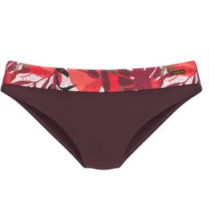 LASCANA Bikinibroek  bruin / aubergine / rood / wit