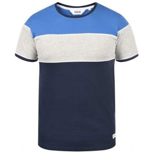 !Solid Shirt 'Cody'  donkerblauw / greige / wit