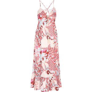 IZIA Jurk  gemengde kleuren / rood / wit