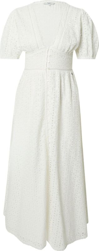 Pepe Jeans - Oprah - Midi-jurk - Beige - Katoen