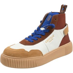 Crickit Sneakers hoog ' REBEKA '  blauw / bruin / cognac / wit