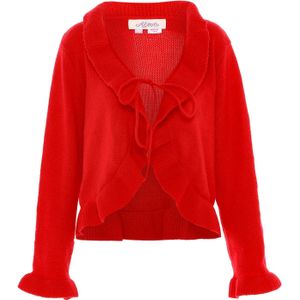 aleva Gebreid vest  rood