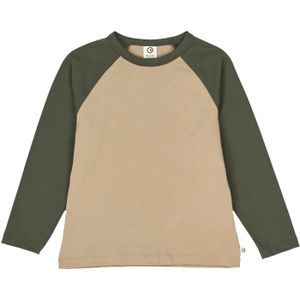 Müsli by GREEN COTTON Shirt  beige / olijfgroen