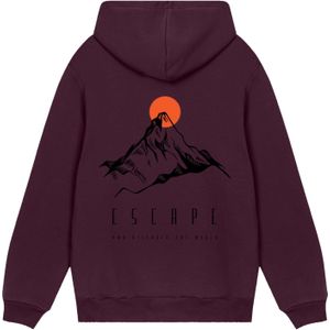 F4NT4STIC Sweatshirt 'Escape Discover The World Mountain'  lila / oranje / zwart