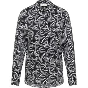 Eterna - Fitted - Overhemdblouse - Zwart - Easy Iron