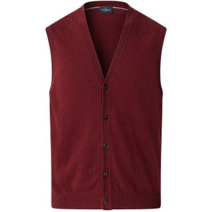 Hackett London Gebreid vest  donkerrood