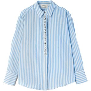 Camomilla Italia Blouse 'CALLAS'  lichtblauw / wit