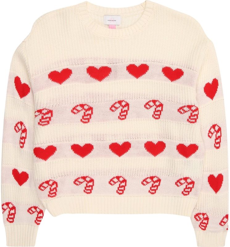 Vmcandyhearts - Gebreide Pullover - Junior - O-hals - Lange Mouwen