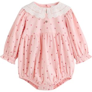 Next Rompertje/body  groen / pink / rosa / wit