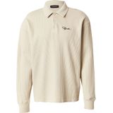 Pegador - Shirt - Greige/Zwart - Lange Mouw - Polokraag