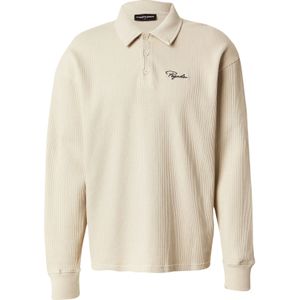 Pegador - Shirt - Greige/Zwart - Lange Mouw - Polokraag