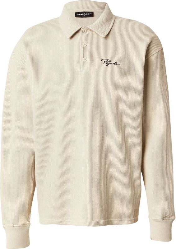 Pegador - Shirt - Greige/Zwart - Lange Mouw - Polokraag