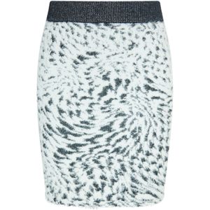 swirly Rok  zwart / wit