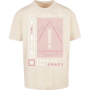 F4NT4STIC Shirt 'Panic At The Disco Turn Up The Crazy'  sand