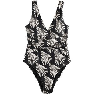 Next Badpak  zwart / wit