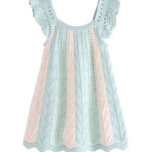 Next Jurk 'Stripe Swing'  pastelblauw / pastelgroen / pastelroze