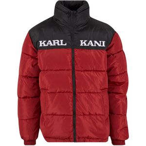 Karl Kani Winterjas 'Essential'  donkerrood / zwart / wit