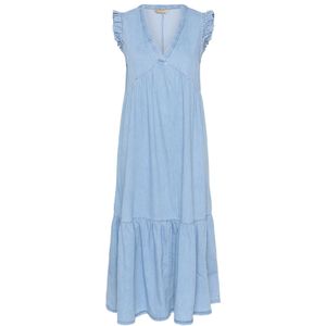 CULTURE Jurk 'Berteline'  blauw denim