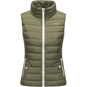 MARIKOO Bodywarmer 'Reimii'  olijfgroen / wit