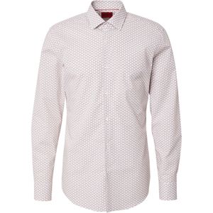 HUGO Overhemd 'Kenno'  bruin / rood / wit