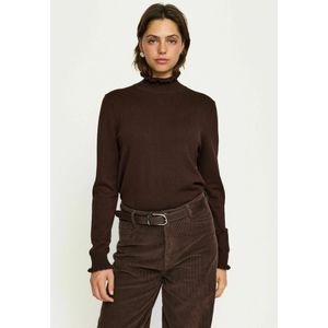 Soft Rebels Trui 'SRVibe'  donkerbruin