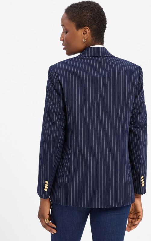 GANT - Blazers - Marine/Wit - Gestreept - Normale Pasvorm