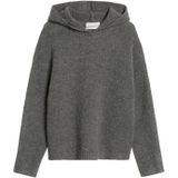 Relaxed fit hoodie van scheerwolmix