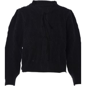 faina Gebreid vest  zwart