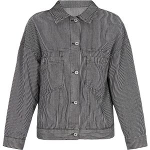 swirly Tussenjas  zwart / wit