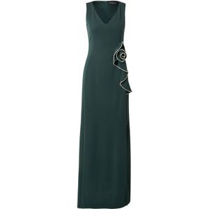 Vera Mont Avondjurk  donkergroen / transparant