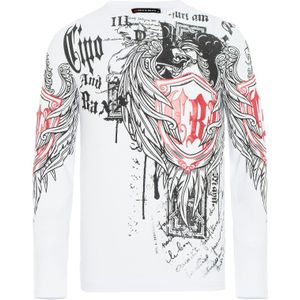 CIPO & BAXX Shirt  rood / zwart / wit