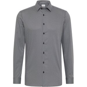 ETERNA Zakelijk overhemd  donkergrijs / zwart / wit