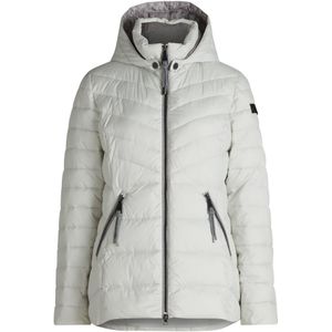 Betty Barclay - Sportieve Gewatteerde Jas - Wit - Dames - Met Afneembare Capuchon