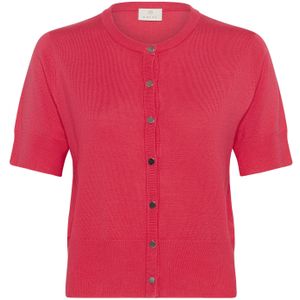 Kaffe Gebreid vest 'Lizza'  donkerroze