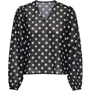 ONLY Blouse  zwart / wit