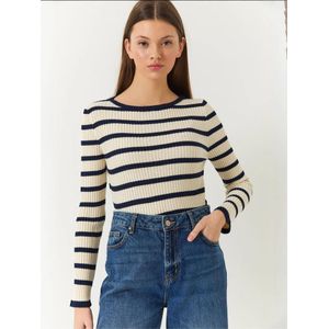 Bianco Lucci Trui  crème / donkerblauw