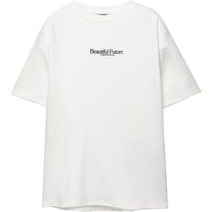 Pull&Bear Shirt  zwart / wit