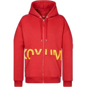 Koyumi Sweatvest 'Suheyla Got It'  rood