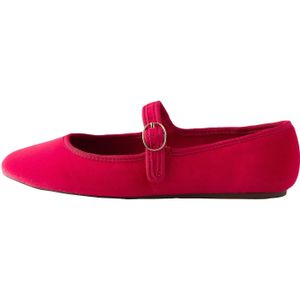 Next Ballerina met riempjes  knalrood