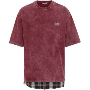 Dandalo Shirt 'Jacky'  bourgogne / zwart / wit