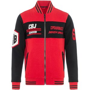 CIPO & BAXX Sweatvest  rood / zwart