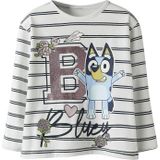 NAME IT - NMFSISKA BLUEY - T-shirt - Lichtblauw - Lange Mouw - Motiefprint