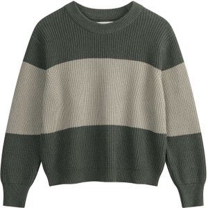 MELA Trui 'Adah'  lichtgroen / donkergroen